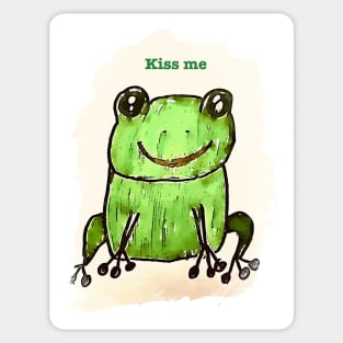 Frog Kiss Sticker